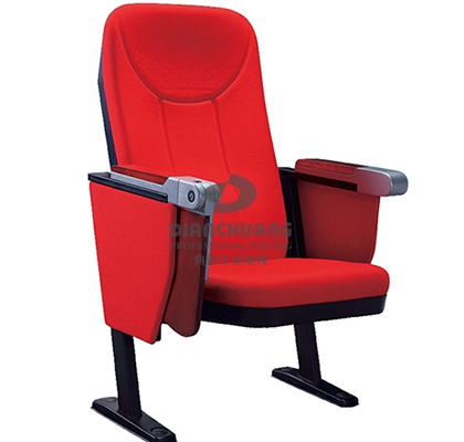 红款阻燃面料礼堂椅子-DC-4033X2