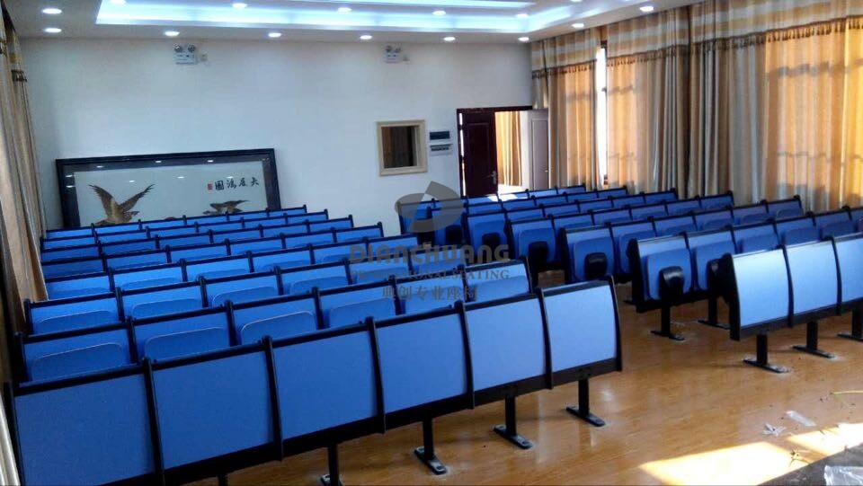湘潭国税局项目-蓝色双排礼堂座椅